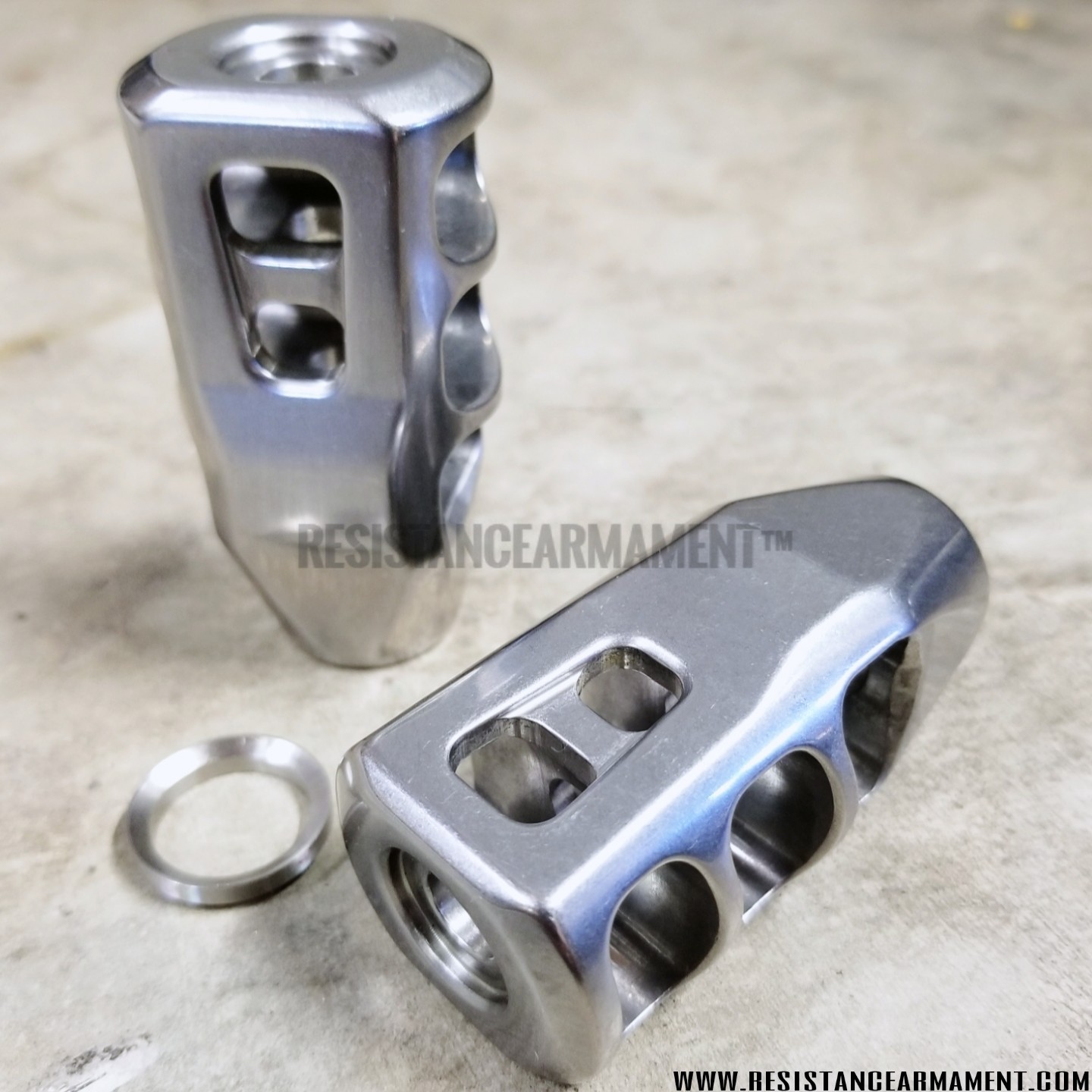 6.5 Creedmoor Ruger Precision 5/8-24 Tanker Stainless Muzzle Brake Compensator