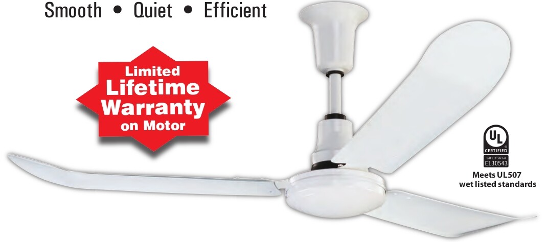 Outdoor/Indoor 60" Large Ceiling Fan Patio Industrial Steel Fans UL certified