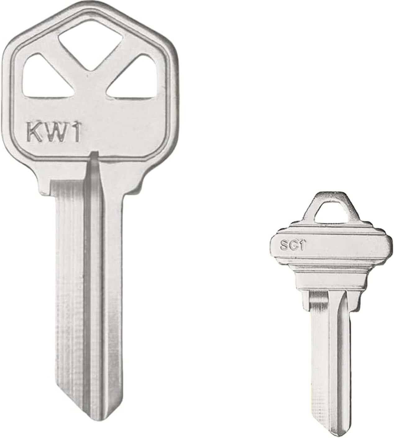 50 KW1+ 50 SC1 Blank Key Blanks 100 Uncut Blank Keys Copper Structures Blank Key