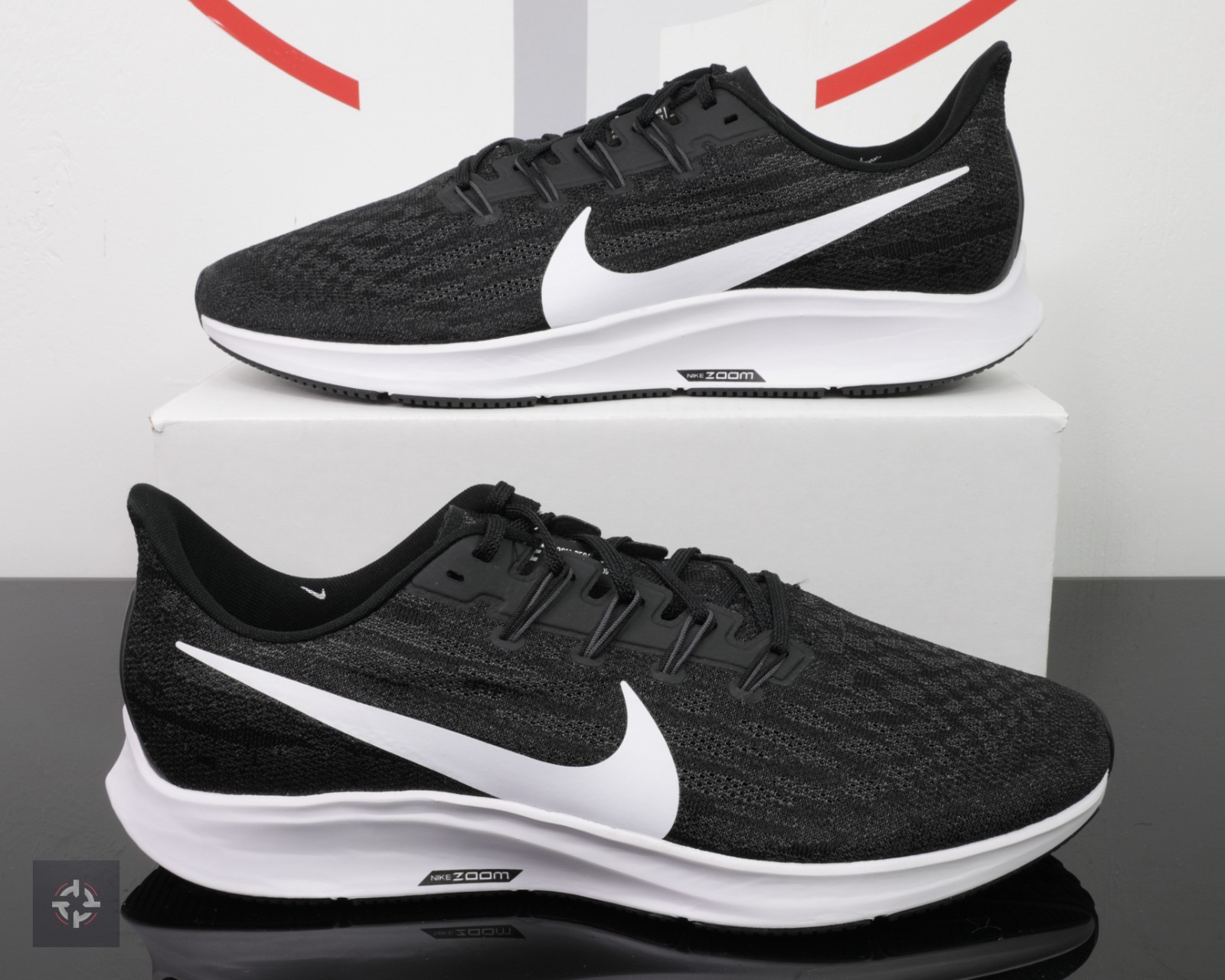Nike Air Zoom Pegasus 36 TB Black White Athletic Shoes Mens Size 13 (BV1773-004)
