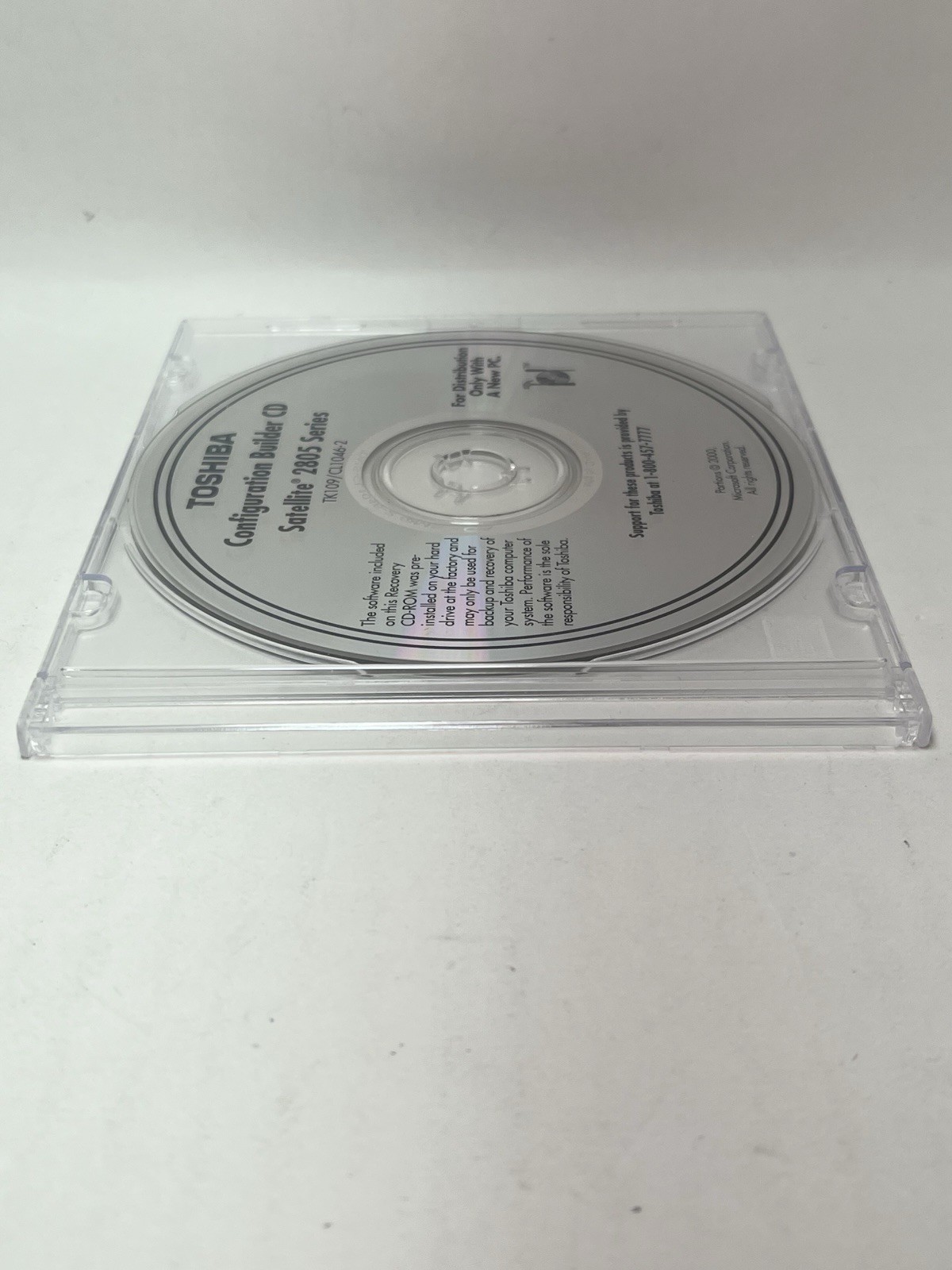 Toshiba Configuration Builder CD Satellite 2805 Series - DISC ONLY