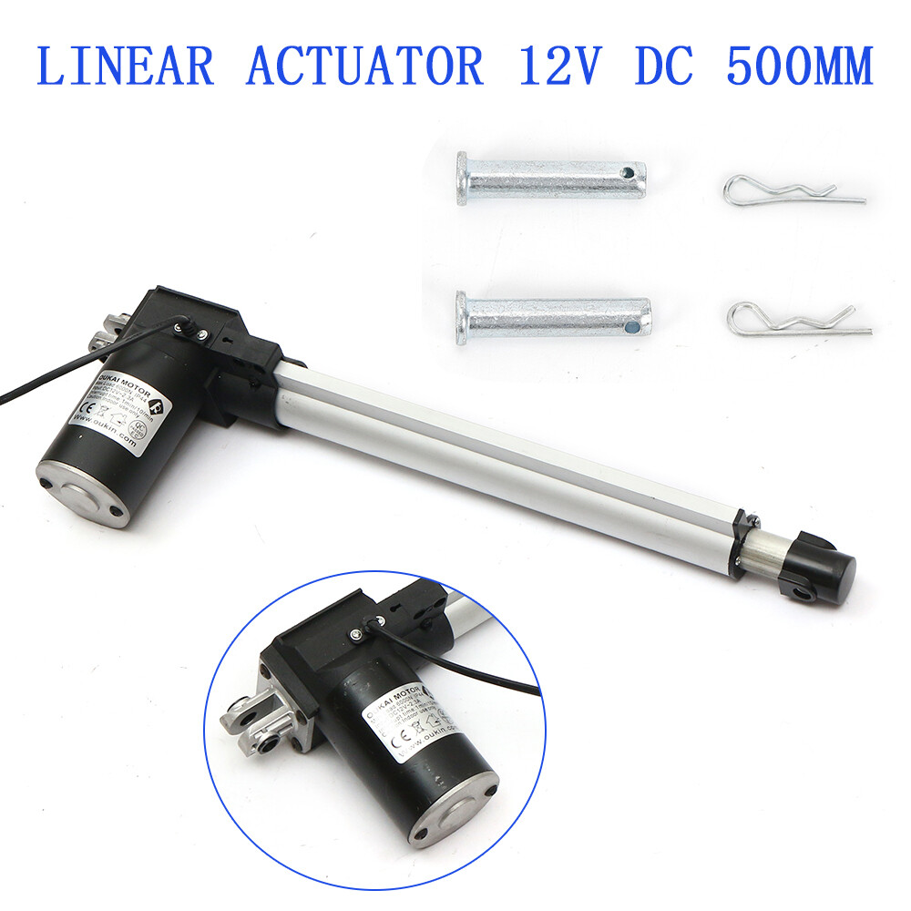 Heavy Duty 20in Linear Actuator DC 12V Electric Motor 6000N Max Lift Waterproof