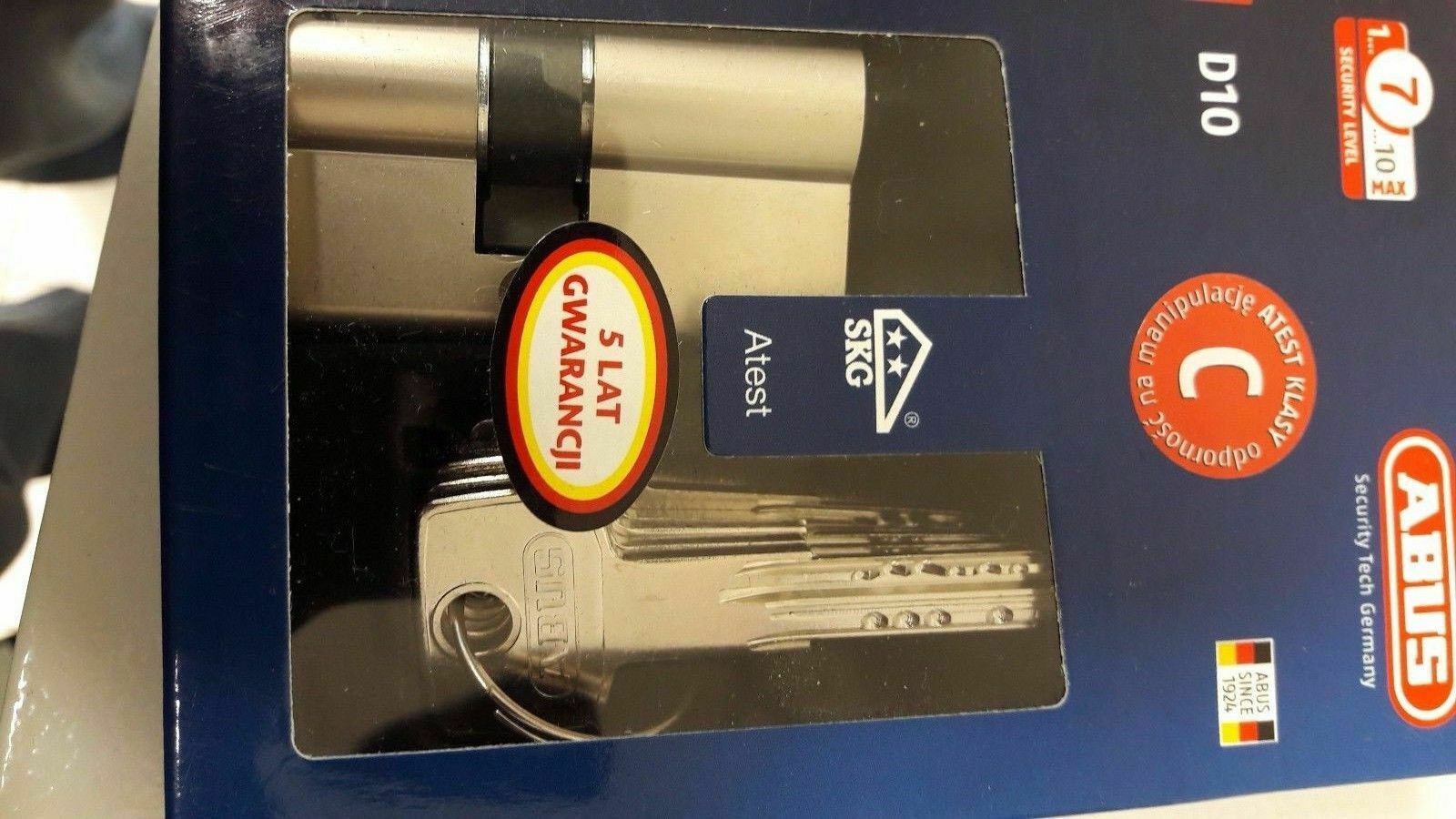ABUS D10 SKG** High Security Cylinder Lock GRADE 7