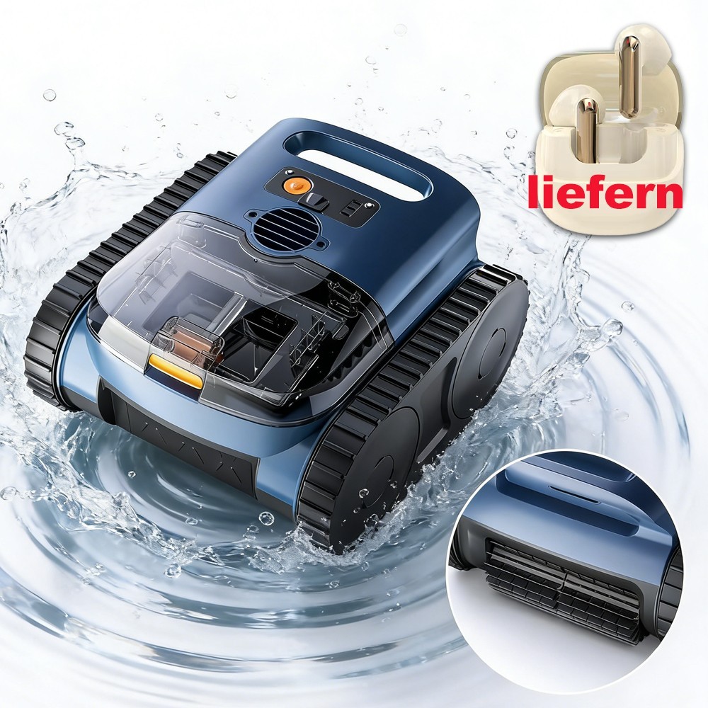 Robotic Pool Cleaner–Wall&Waterline Cleaning, 3 Modes,Smart Wavepath Navigation