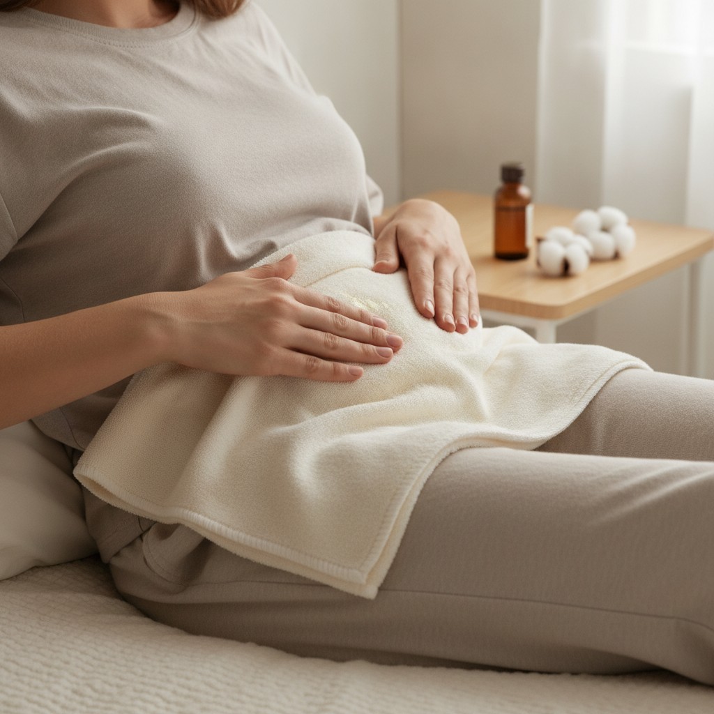 Reusable Castor Oil Pack Wrap in Organic Cotton - Soothing Compress for Wellness