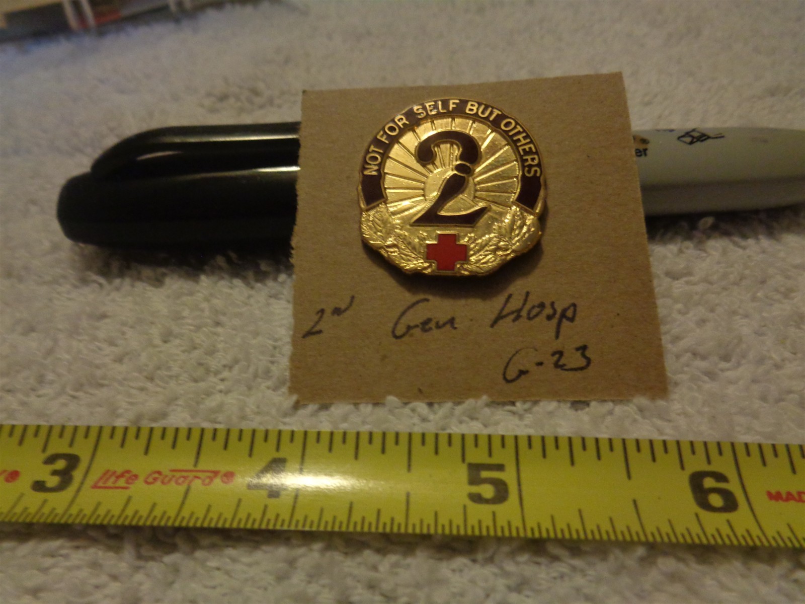 2nd General Hospital G-23 Unit Crest, DI, DUI (DRAW#14)