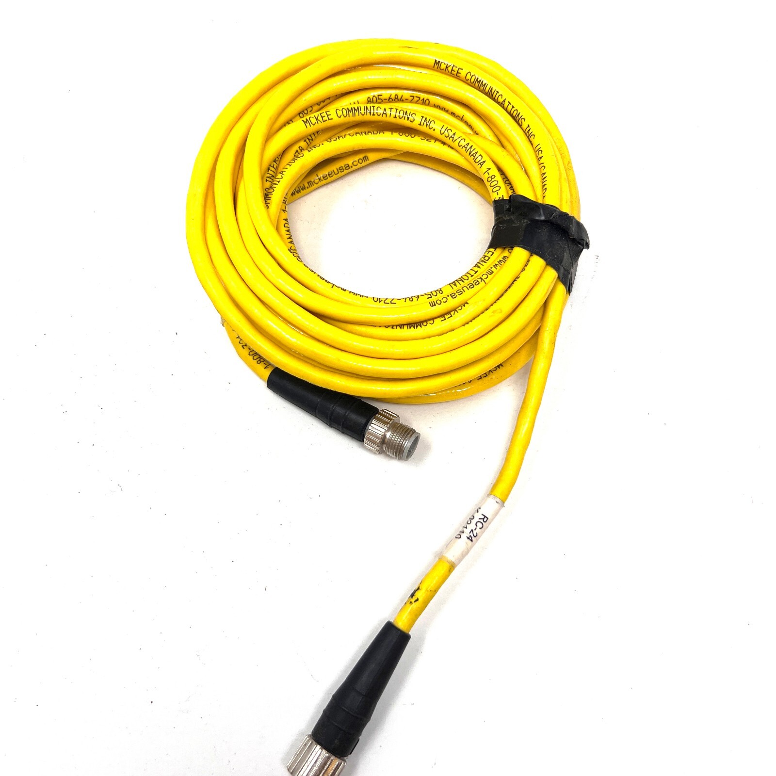 McKee HoistCom RC 24 Relay 4 Pin Cable K-02110 Male to Female Wire RC24 - 24 ft