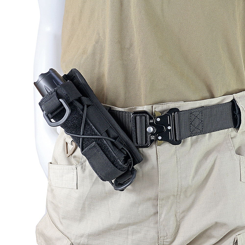 Tactical Flashlight Holster Open-Top Holder for Torch Flashlight Hand Tool Bag