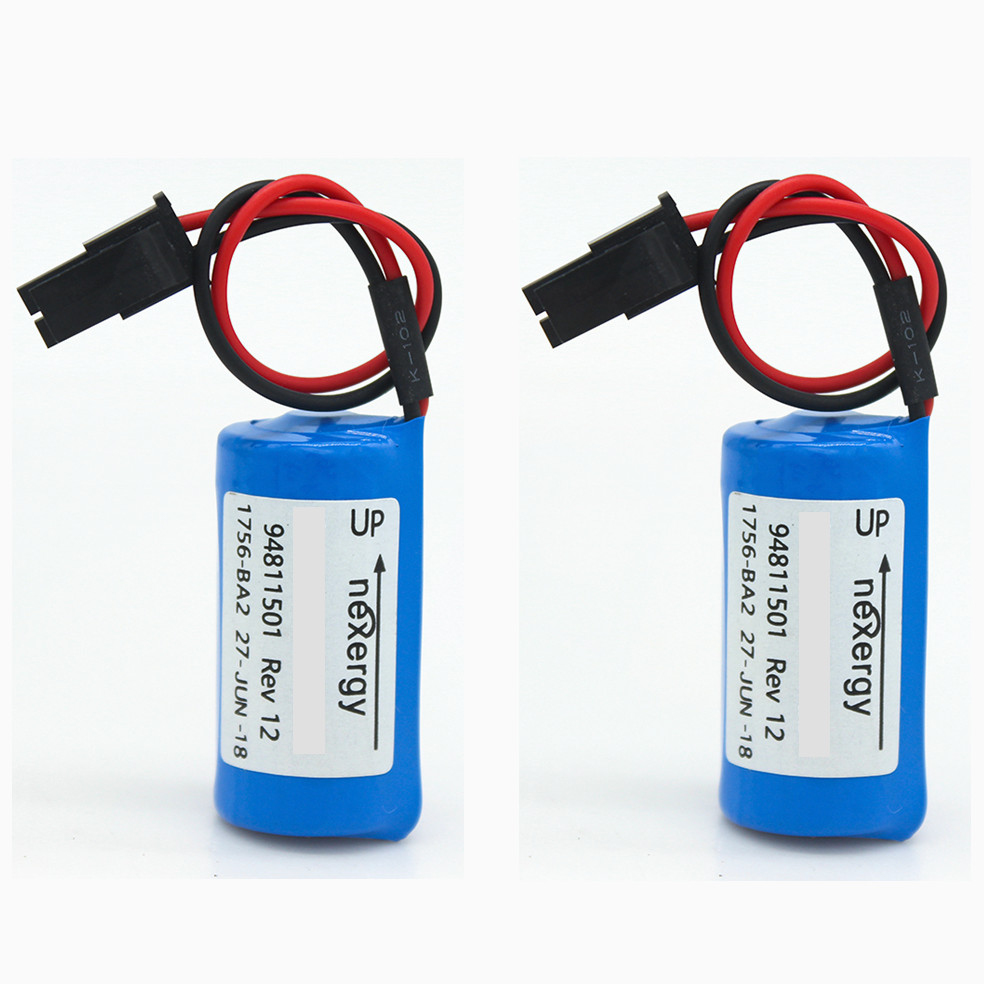 2X AB 1756-BA2 3V Battery for Allen Bradley PLC 1756-BA2 Battery Assembly