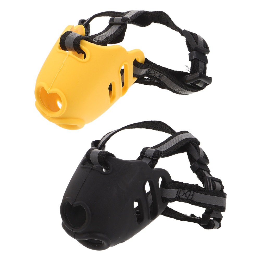 2 Pcs Puppy Muzzle Dog to Prevent Eating Anti Chewing Basket for Dogs
