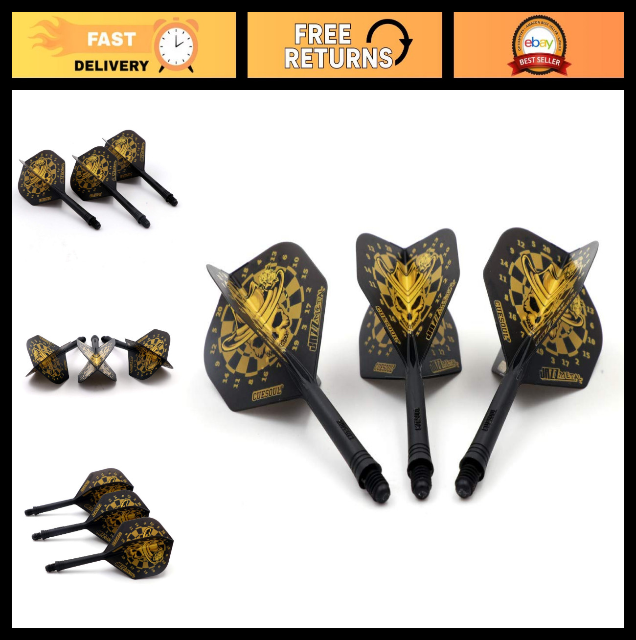 Integrated Dart Shaft & Flight Set - Standard, Slim, Diamond, Big Wing, Tear