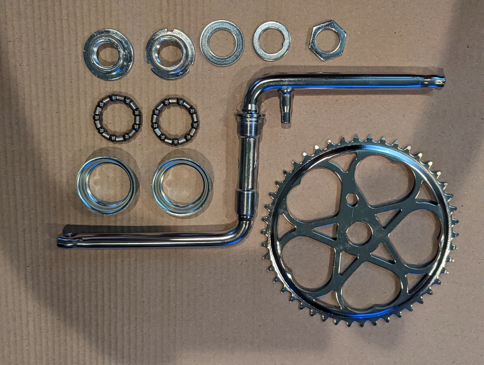 SWEETHEART BICYCLE SPROCKET MULTI SPEED , 6 &1/2" CRANKS & BOTTOM BEARING KIT