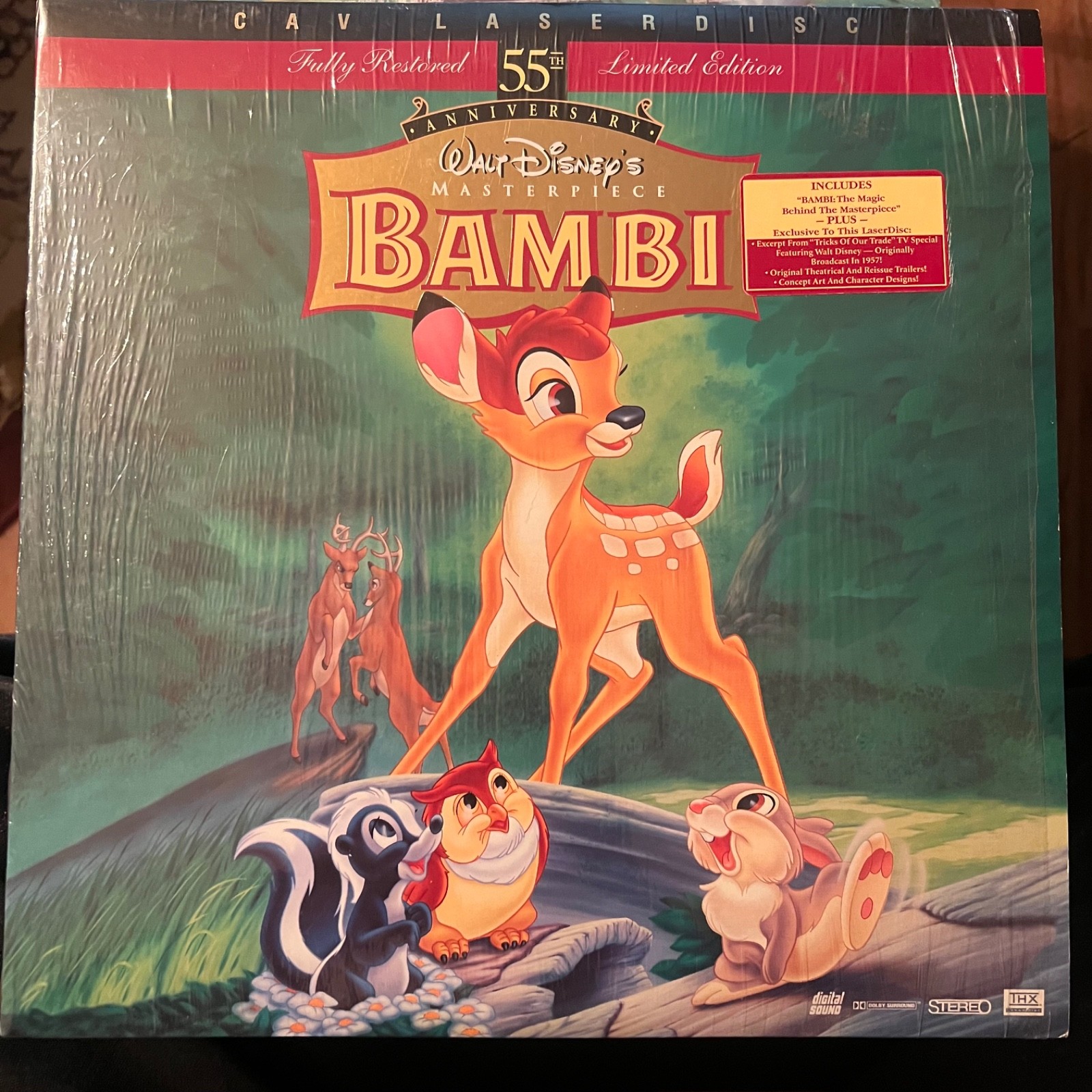 Bambi / CAV 55th Anniversary - Laserdisc  buy 6 for Free Shipping