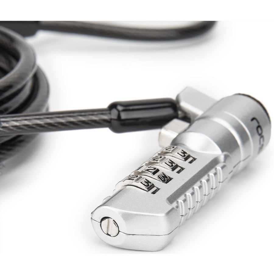 Rocstor Rocbolt N19 Security Cable, 4-digit Combination Lock For Nano-Shaped Slo