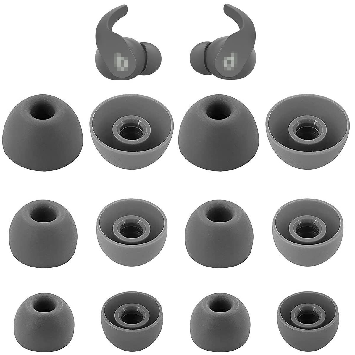 12 PCS Replacement Ear Tip Eartip Compatible with Beats Fit Pro Earbud Headph...