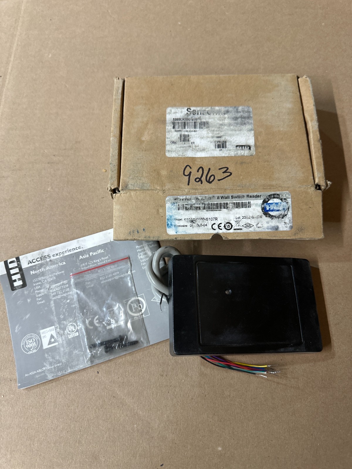HID PROX THINLINE II WALL SWITCH READER 5395CK100-S107R