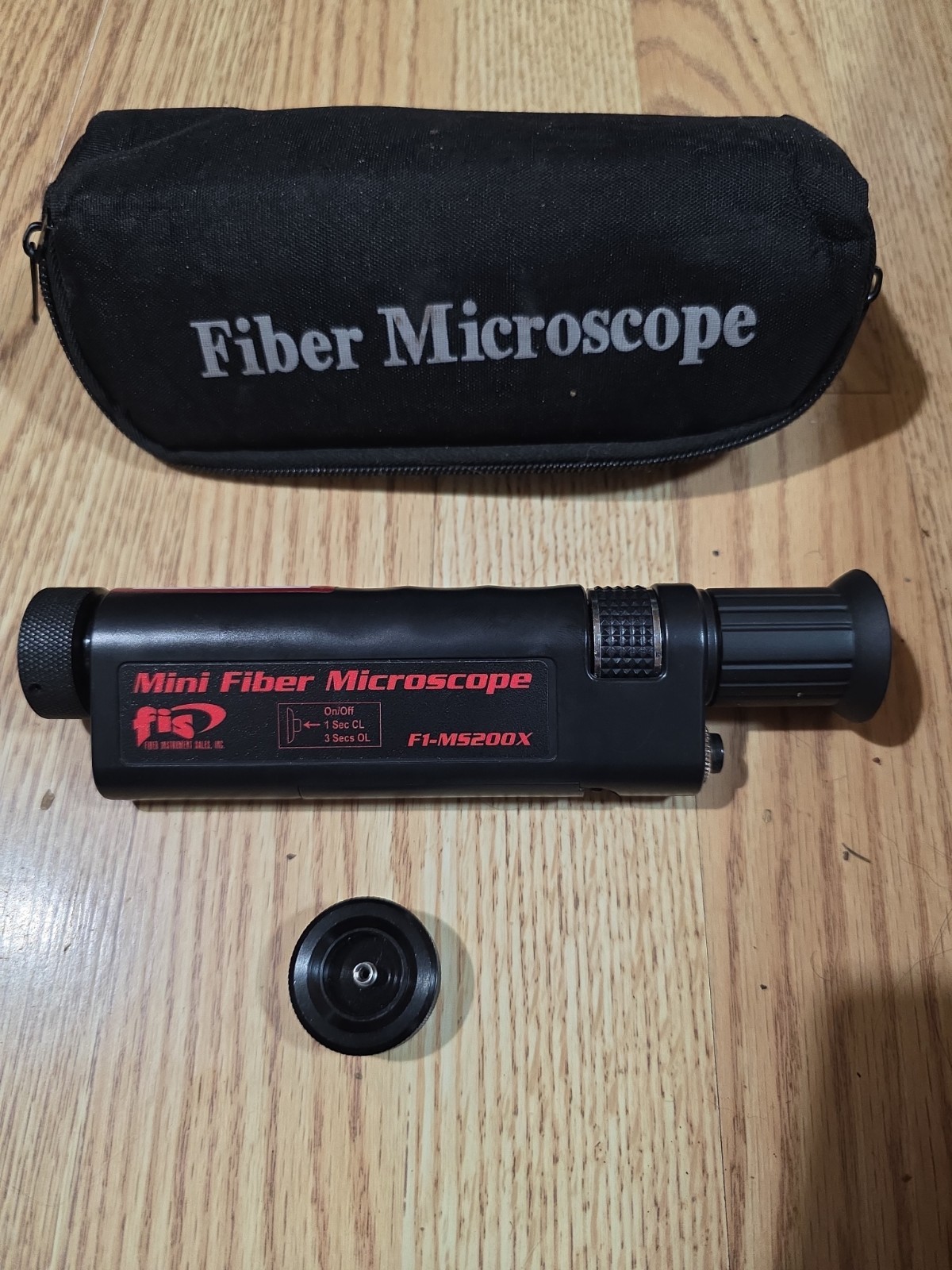 FIS F1-MS200X Mini Fiber Microscope with adapter and case