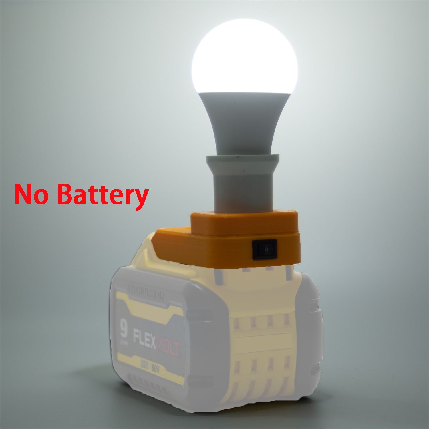 Portable E27 Bulb Lamp LED Work Light For Dewalt 20V MAX Series Lithium Battery