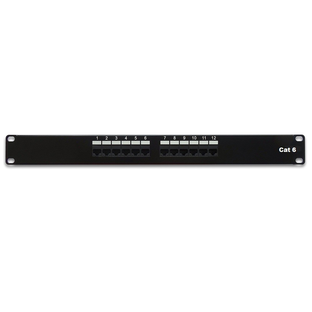 5 Pack of CAT6 110 Type Patch Panel 12 Port Rackmount