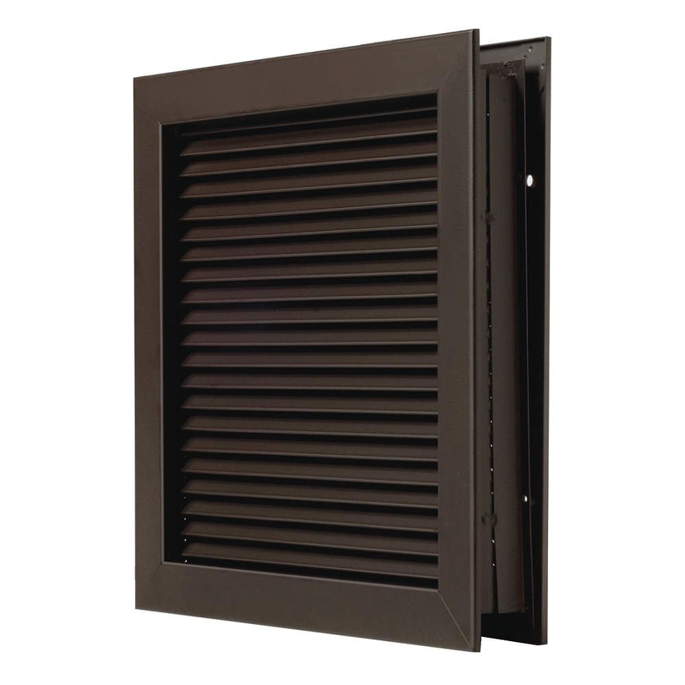National Guard L700RXDKB18X18 L-700-Rxdkb-18X18 Door Louver Steel 18 x 18" 18"