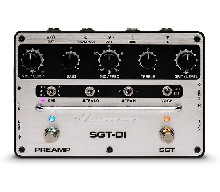 Ampeg SGT-DI Bass Preamp Pedal and DI