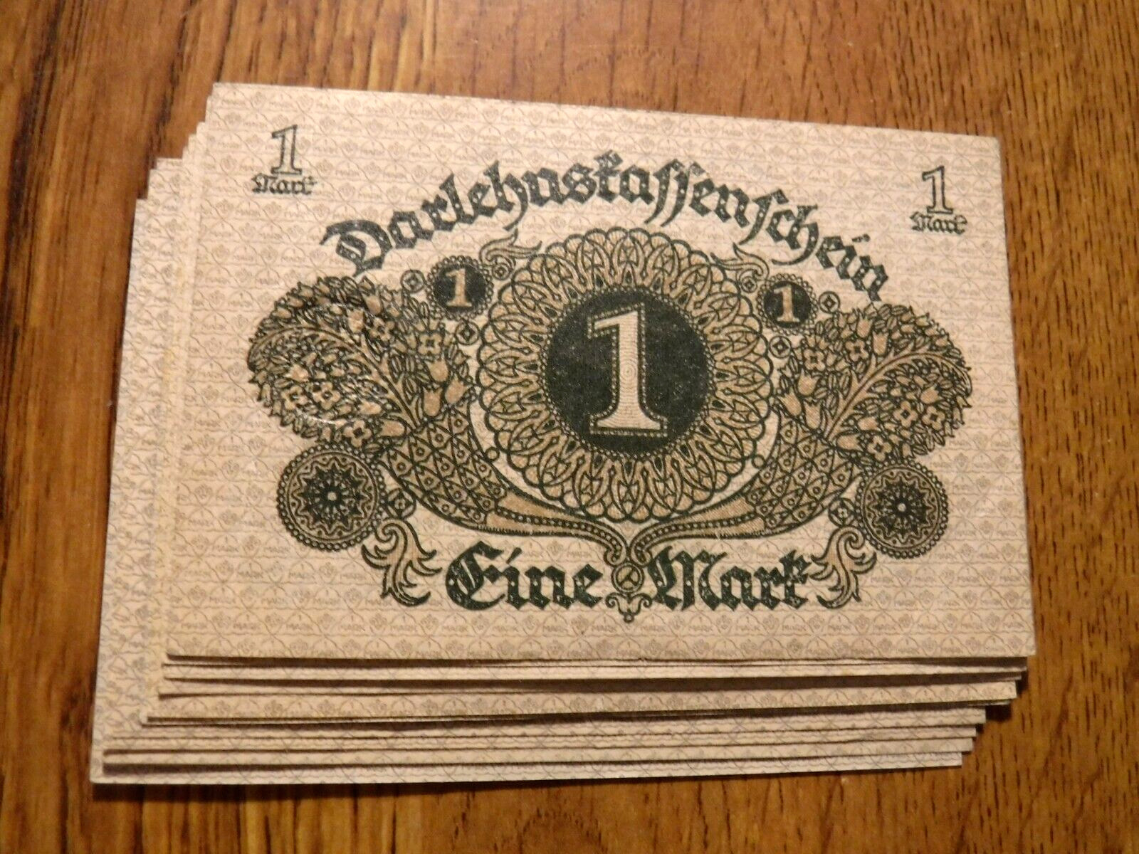 GERMAN REICHSBANKNOTE 1 MARK BERLIN 1920 HIGH GRADE NOTE (N28)