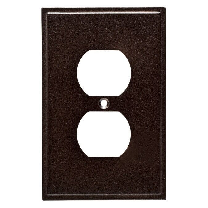 (5 Pack) Single Duplex Wall Plate - Cocoa Bronze