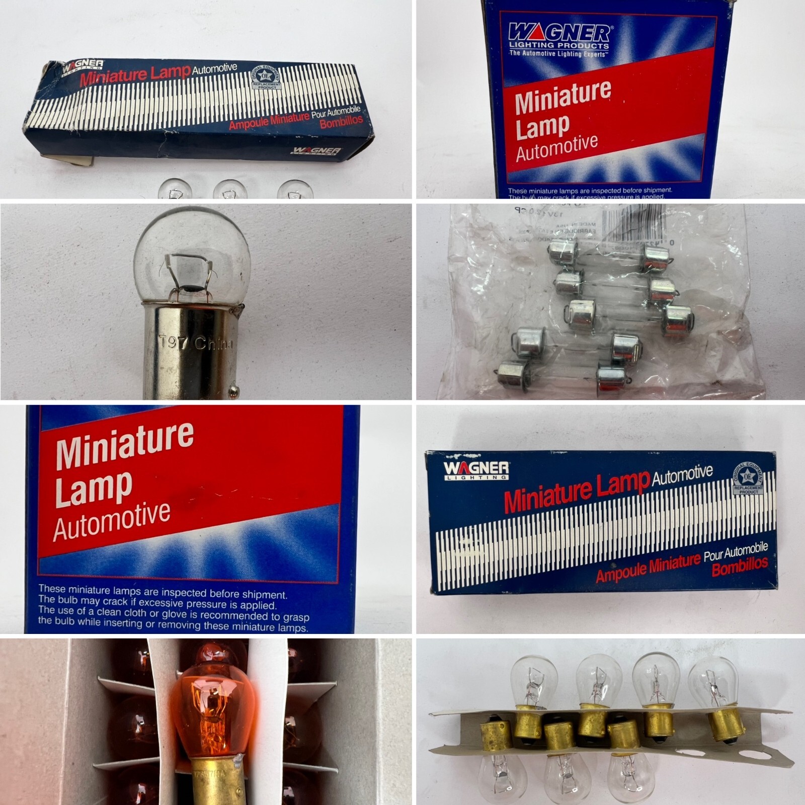 Lot of 29 Wagner Lighting Miniature Automotive Bulbs Vintage