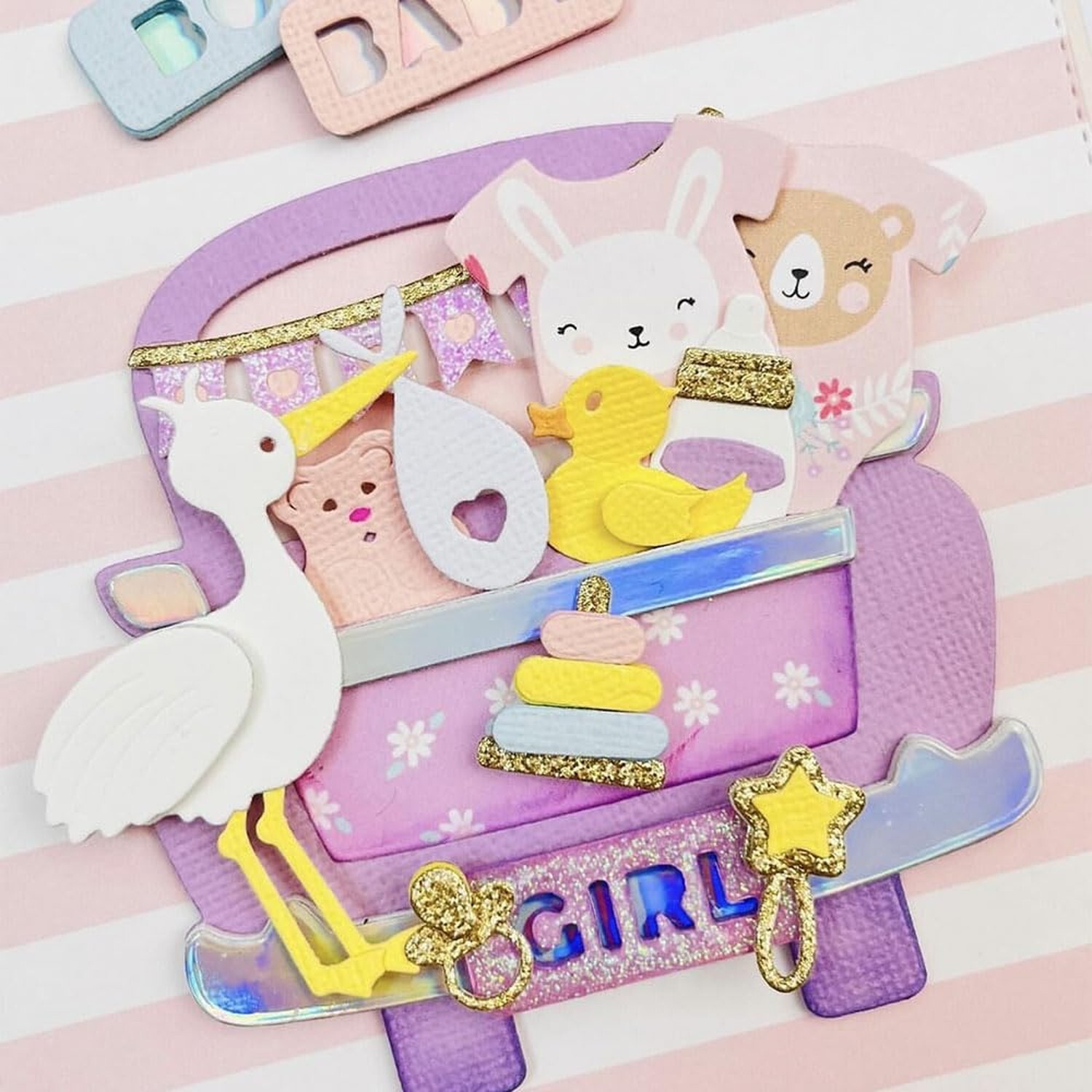 KSCRAFT Truck Baby Add On Metal Cutting Dies Stencils for DIY Scrapbooking De...