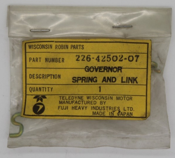 NOS Subaru Wisconsin Robin 226-42502-07 Governor Spring & Link