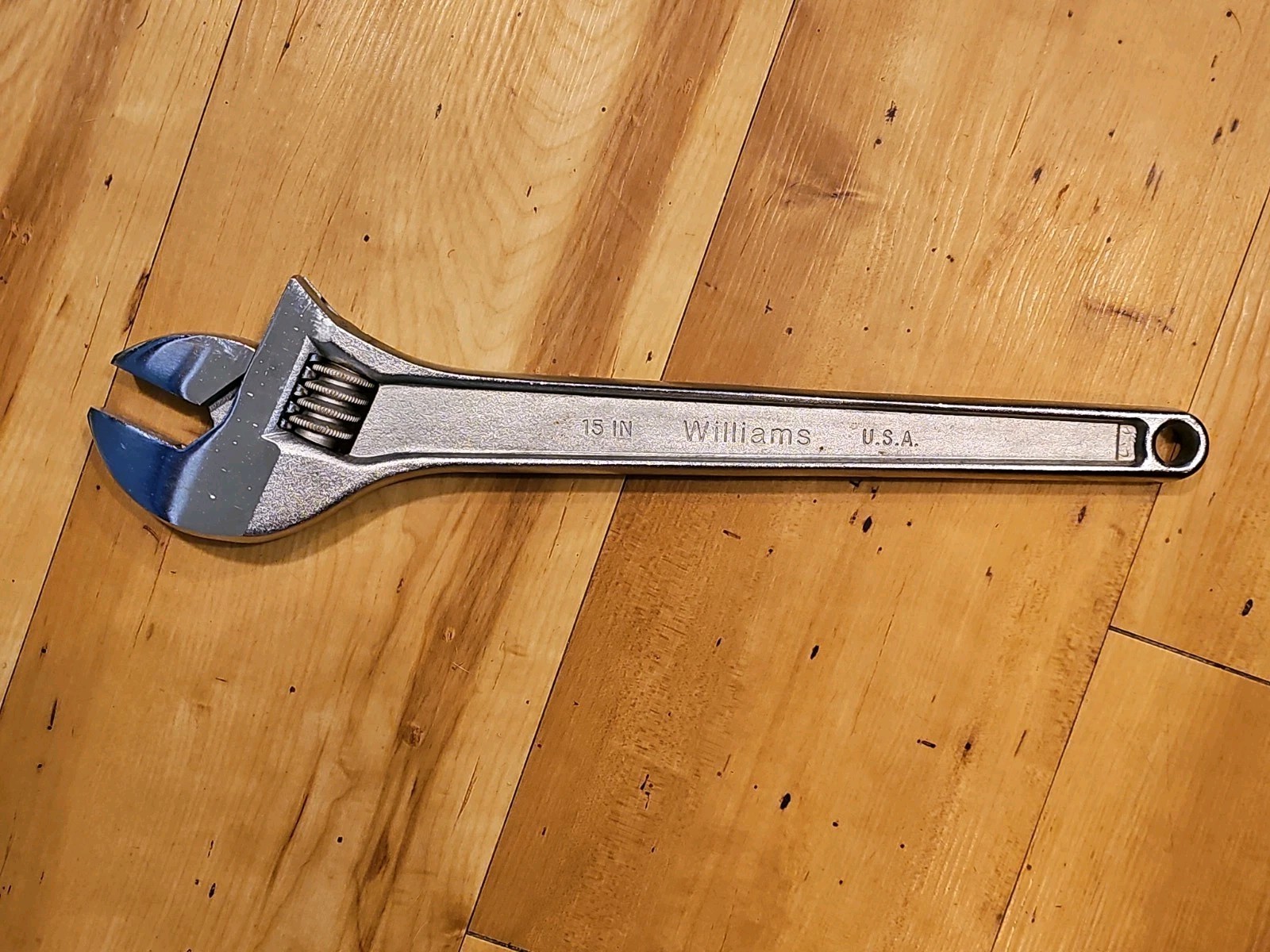 WILLIAMS 15 INCH ADJUSTABLE WRENCH MODEL AP15X MADE IN USA TOOL