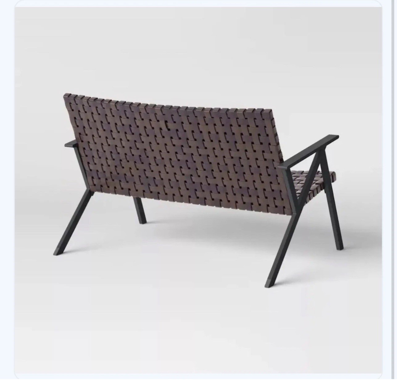 Campton Wicker Patio Loveseat without Cushion-Threshold