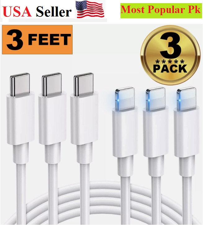USB-C PD Fast Charger Cable lot Cord Type USB C For iPhone14 13 12 11 Pro Max XR
