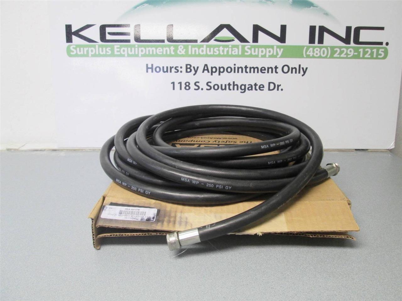 MSA-481079 3/8" Neoprene Breathing Air Hose with SS Fittings 25' MSA 481079