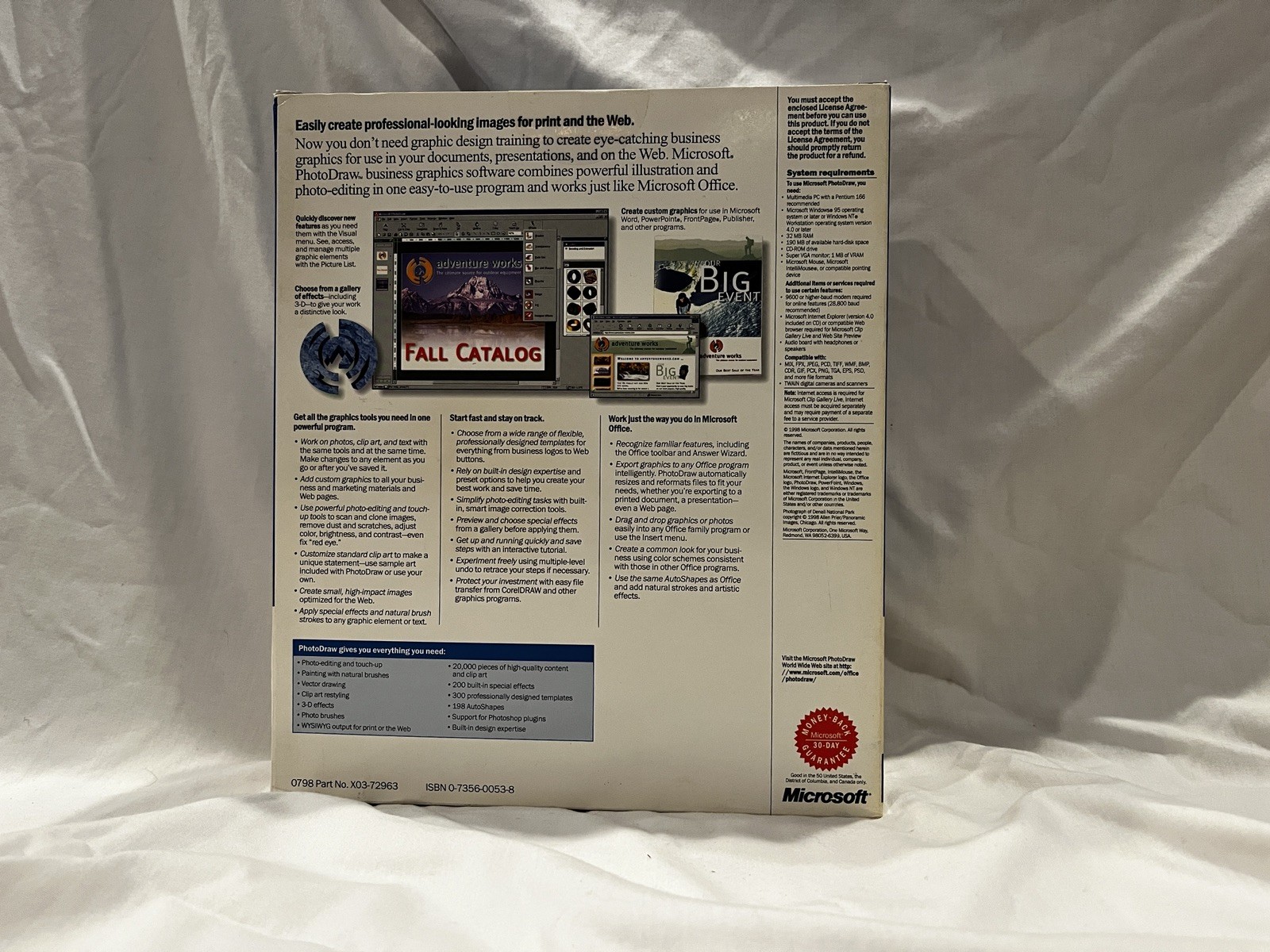 Sealed Microsoft PhotoDraw 2000 V1 Rare Charity Edition Unarchived Extra Program