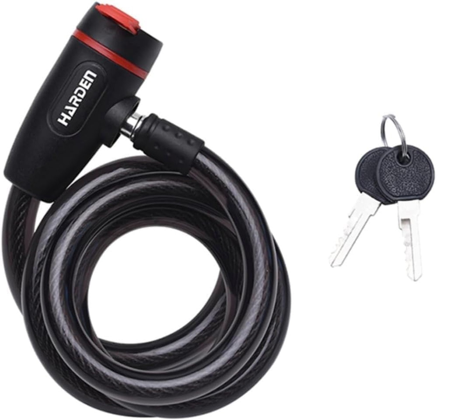 Edward Tools Bike Lock with Keys - Heavy Duty 12mm Thick Security Cable with ...
