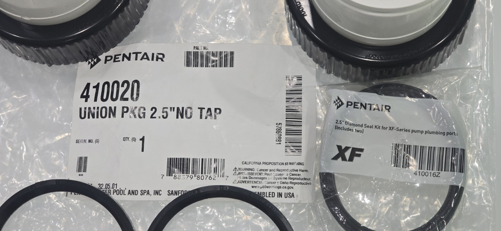 PENTAIR UNION KIT 2.5" 410020 NO TAP 1"