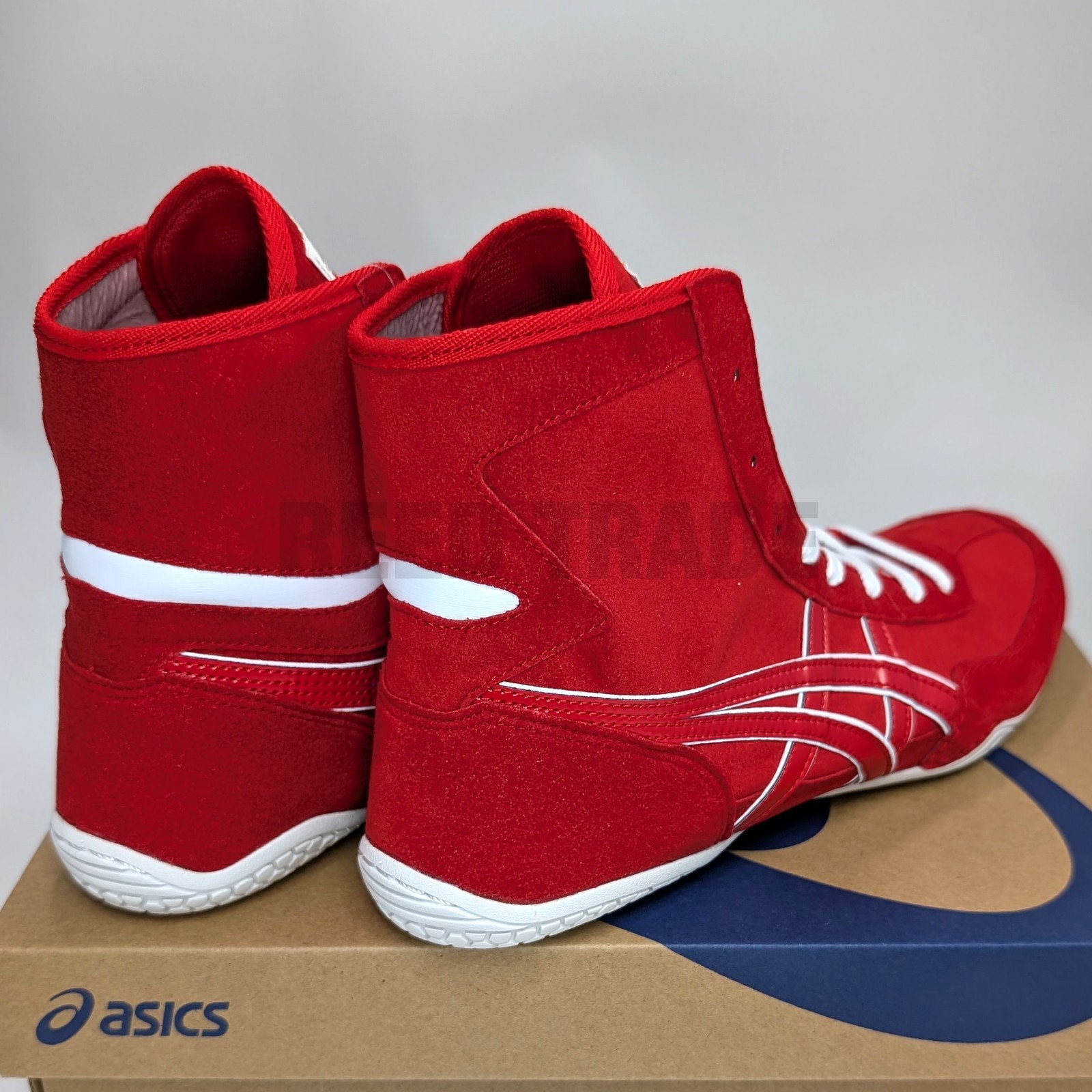 ASICS Wrestling Shoes 1083A001 Red/Red(White) lace:White EX-EO(TWR900 Successor)