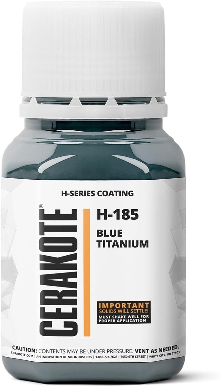 Cerakote H-Series Oven Cure H-185P Blue Titanium Ceramic Coating (16oz) Part B