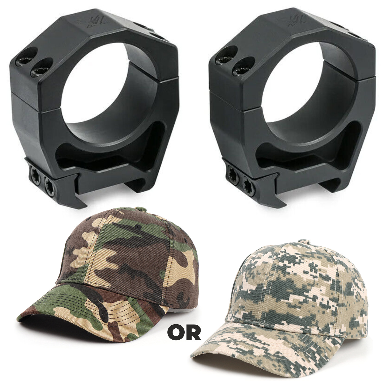 Vortex Optics Precision Matched Rings 34mm 1.26 in with Free Hat Bundle