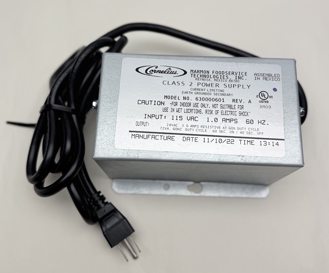 630000601 Cornelius Transformer 115Vac 1.0Amps, 60Hz, Class 2