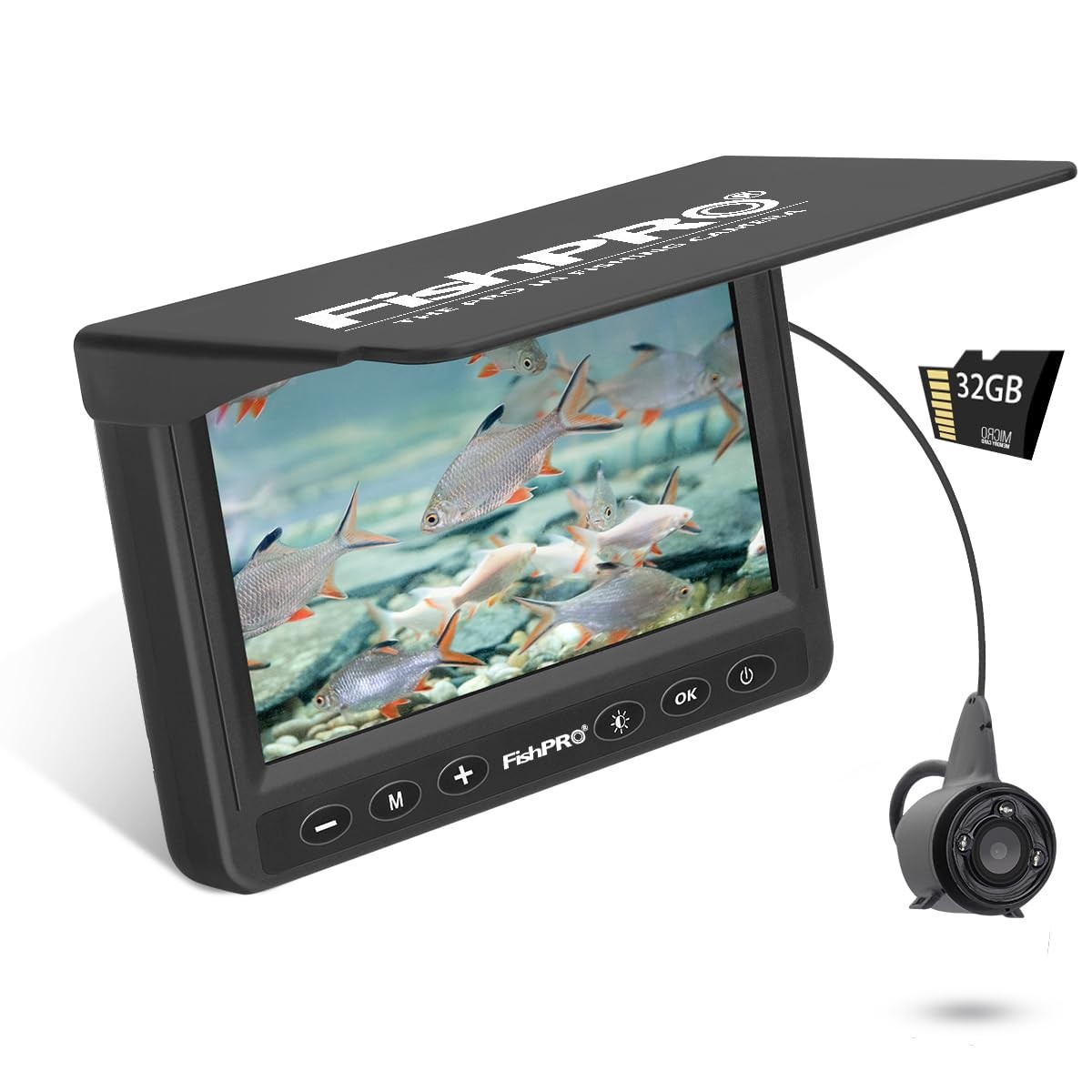 [FishPRO® 2026 Upgrade] Underwater Fishing Camera 4.3''- DVR w