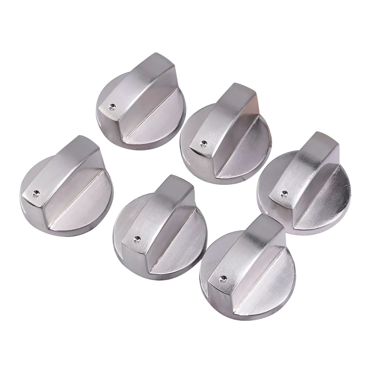 6pcs Universal Gas Stove Knobs Cooker Oven Kitchen Control Metal Replace
