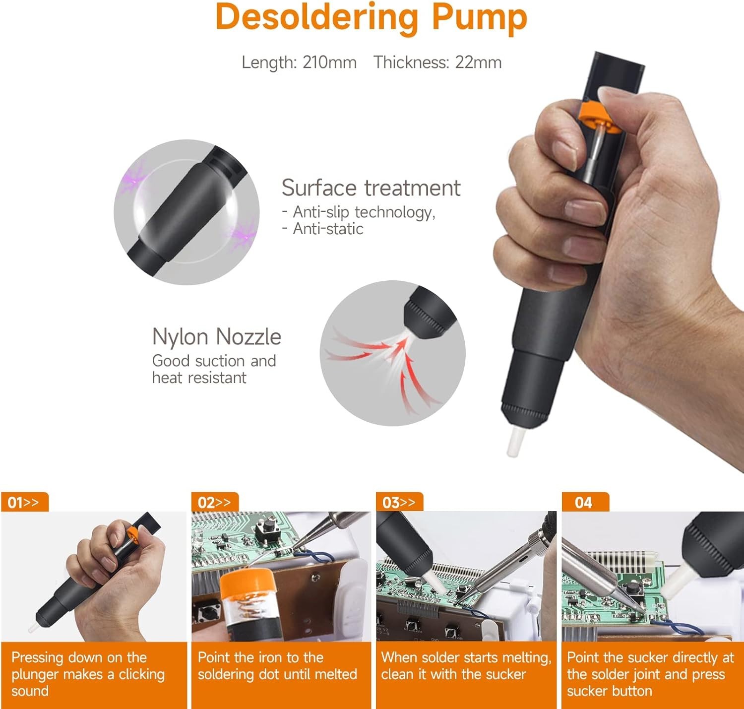 Soldering Iron Kit, Electronic Soldering Iron 60W Adjustable Temperature, Deo...