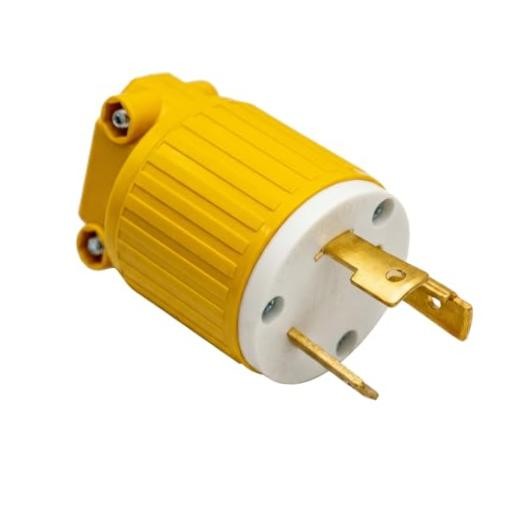 NEMA L6-30P 30 Amp Locking Plug, ETL Listed 250V Male Connector for 1 Yellow
