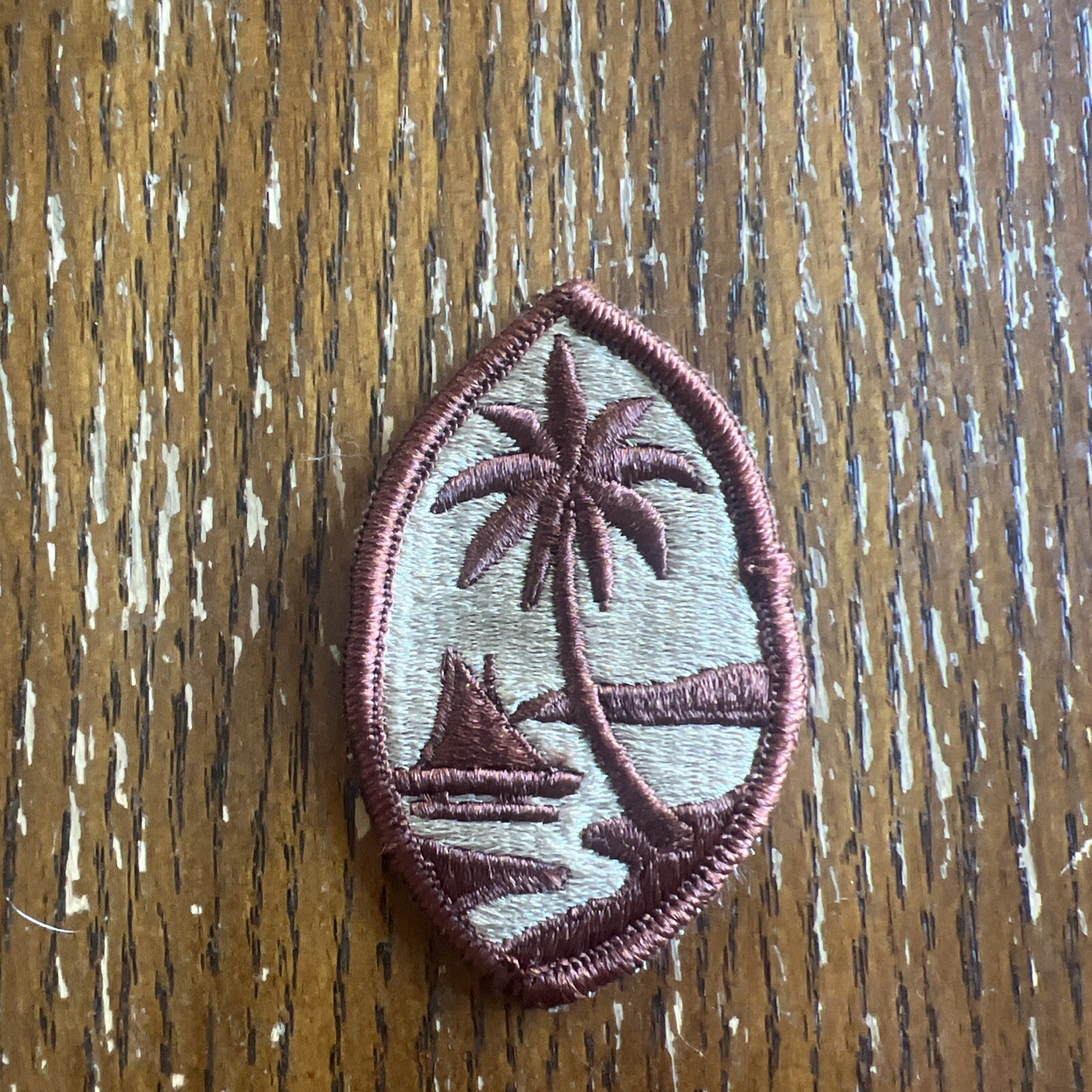 Guam National Guard U.S. Army  Desert Tan & Brown Shoulder Patch