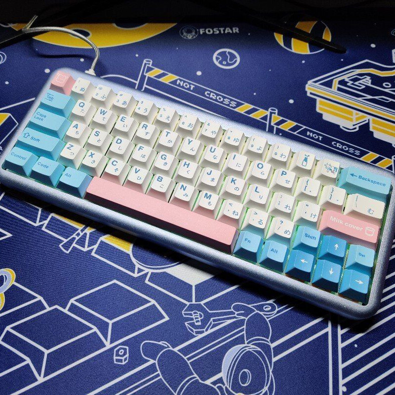 Milk Cover Keycap PBT Cherry Height 140 Keycaps Dye-sub for Cherry MX Keyboard