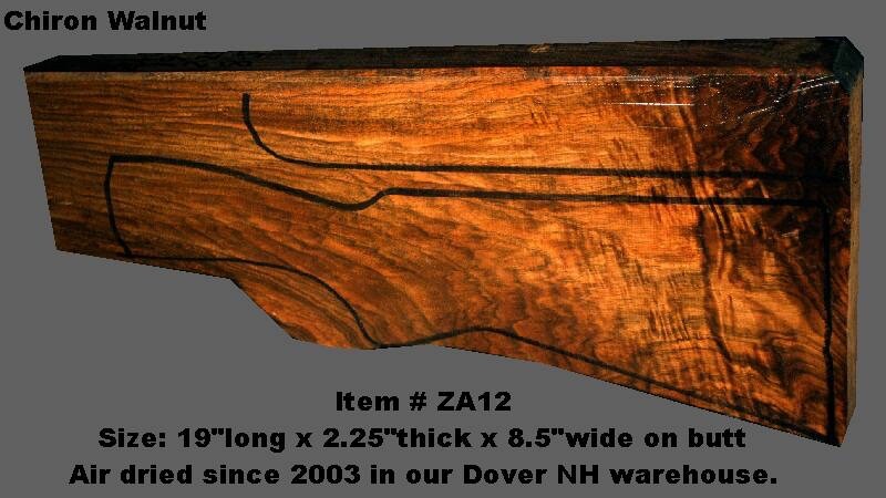 Turkish walnut gun stock blank for shotguns ZA12