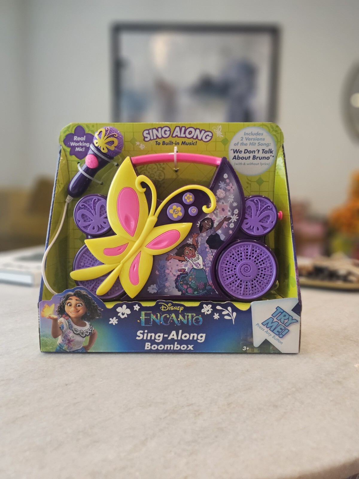 Disney Encanto Sing Along Boombox & Purple Microphone Butterly Set NEW!