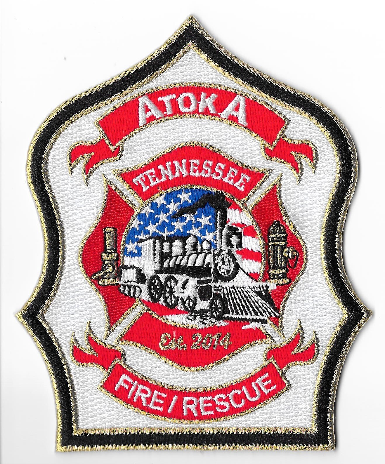 Atoka Fire Department, Tennessee Shoulder Patch V2